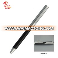 Exclusive Slim Silver Carbon fiber pen with Logo print Gift pens for men