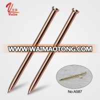 Slim Copper gift pen for students kawaii cute pen for school and advertising makeup