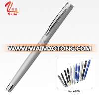 Hot-selling promotion metal silver ball pen metal twist pen with custom logo