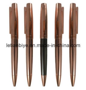 Metal Copper Pen Rose Gold Ball Pen (LT-D007)