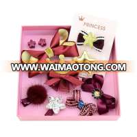 Christmas Girl Gift Set Baby Hair Bow Set