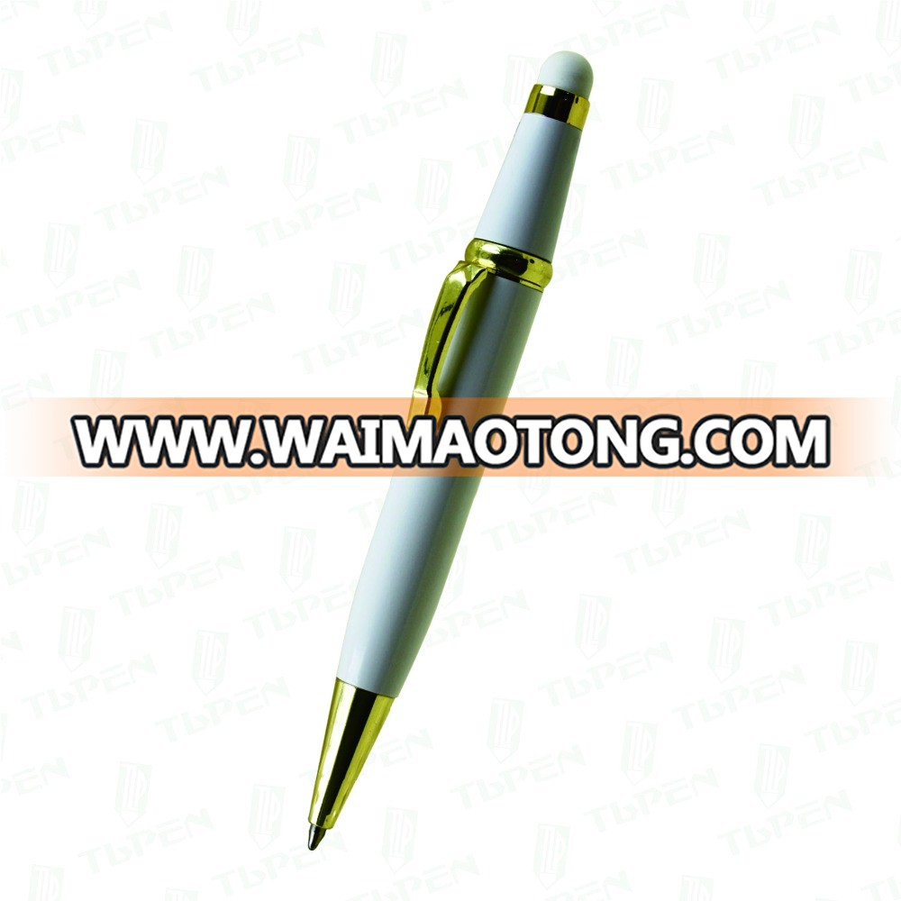 high quality twist touch stylus ballpoint pen